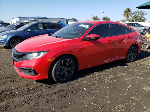 2HGFC2F82LH515402 - 2020 HONDA CIVIC SPORT RED photo 1
