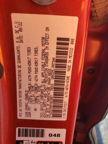 3TYAZ5CN9NT023087 - 2022 TOYOTA TACOMA DOUBLE CAB RED photo 12