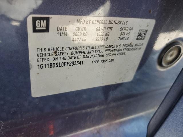 1G11B5SL0FF233541 - 2015 CHEVROLET MALIBU LS CHARCOAL photo 12