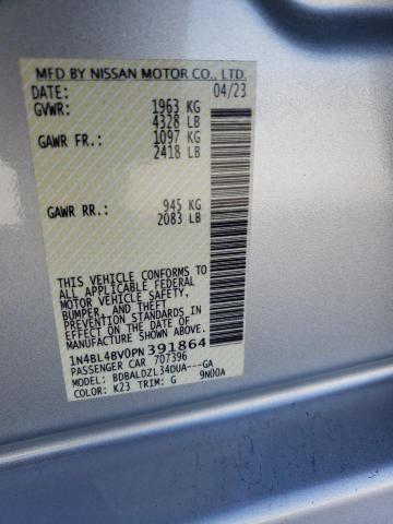 1N4BL4BV0PN391864 - 2023 NISSAN ALTIMA S SILVER photo 13