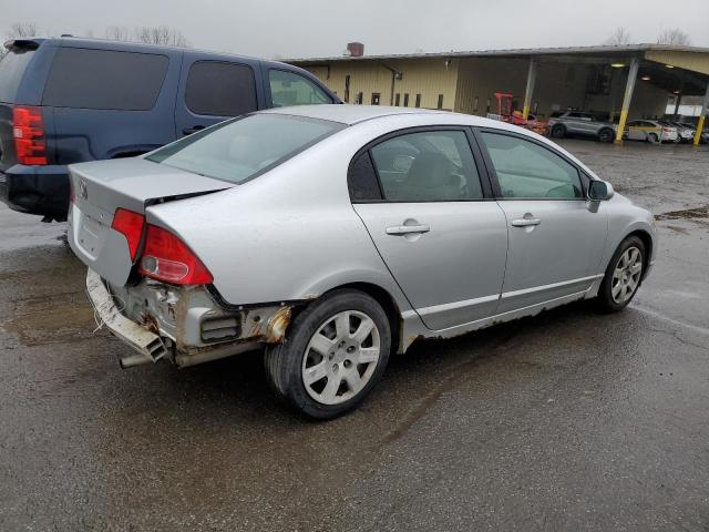 2HGFA16526H521467 - 2006 HONDA CIVIC LX SILVER photo 3