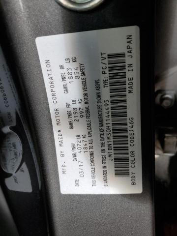 JM1BN1M30H1144495 - 2017 MAZDA 3 GRAND TOURING رمادي صورة 12