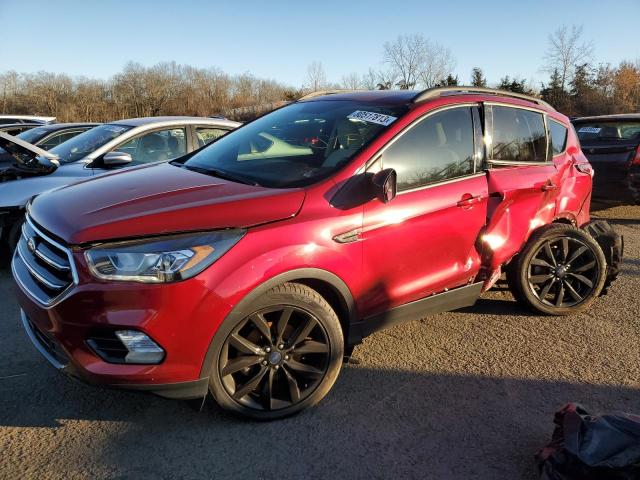 1FMCU0HDXJUD40979 - 2018 FORD ESCAPE SEL RED photo 1