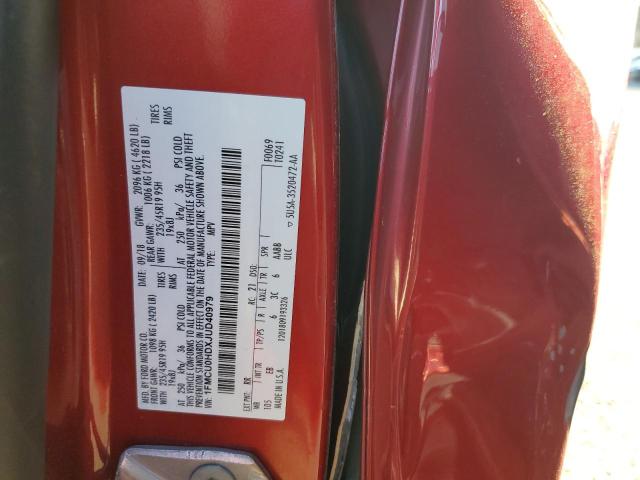 1FMCU0HDXJUD40979 - 2018 FORD ESCAPE SEL RED photo 12