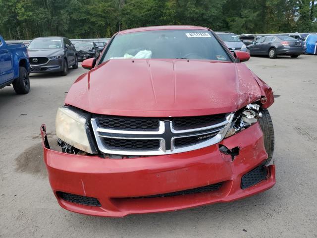 1C3CDZCB2CN156202 - 2012 DODGE AVENGER SXT RED photo 5