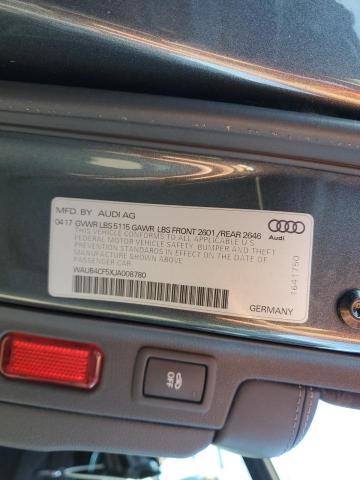 WAUB4CF5XJA008780 - 2018 AUDI S5 PREMIUM PLUS Grau Foto 12