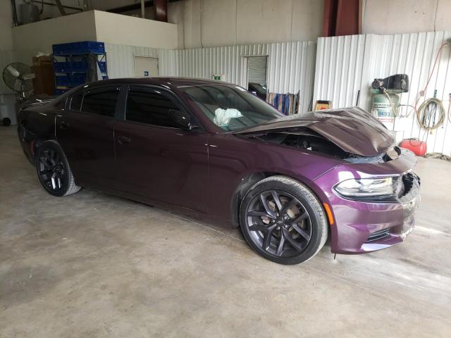 2C3CDXBG5MH532158 - 2021 DODGE CHARGER SXT PURPLE photo 4