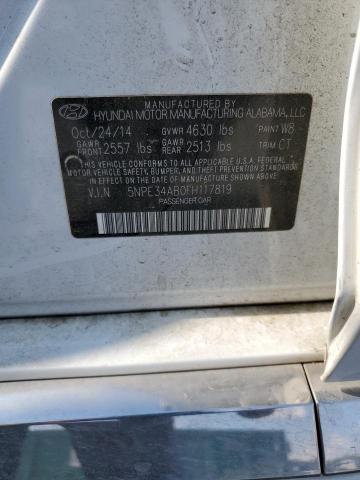 5NPE34AB0FH117819 - 2015 HYUNDAI SONATA SPORT 白色 照片 13