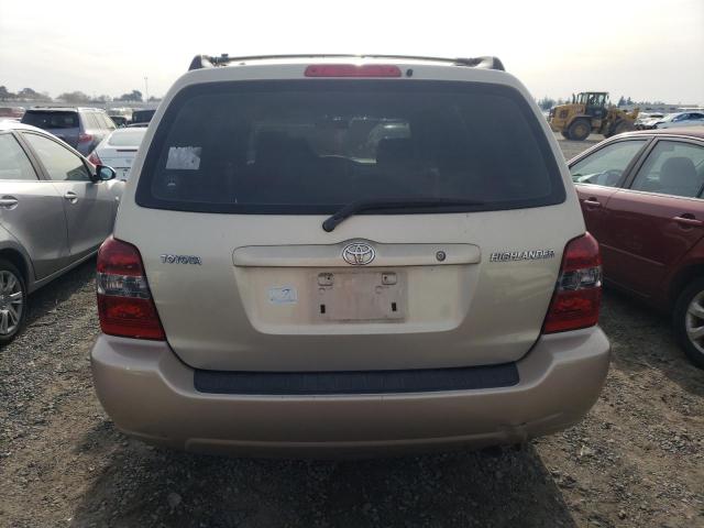 JTEGD21A060149079 - 2006 TOYOTA HIGHLANDER TAN photo 6