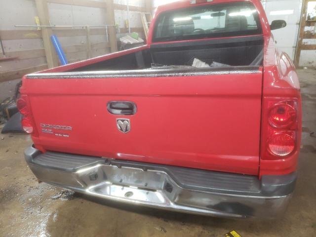 1D7HE42K85S198628 - 2005 DODGE DAKOTA SLT RED photo 6