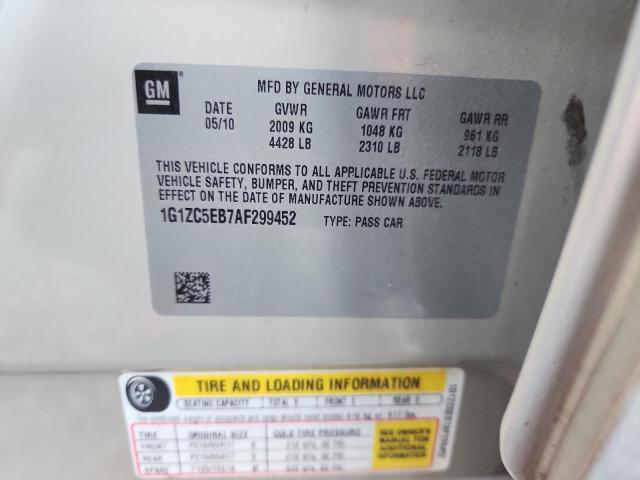 1G1ZC5EB7AF299452 - 2010 CHEVROLET MALIBU 1LT TAN photo 12