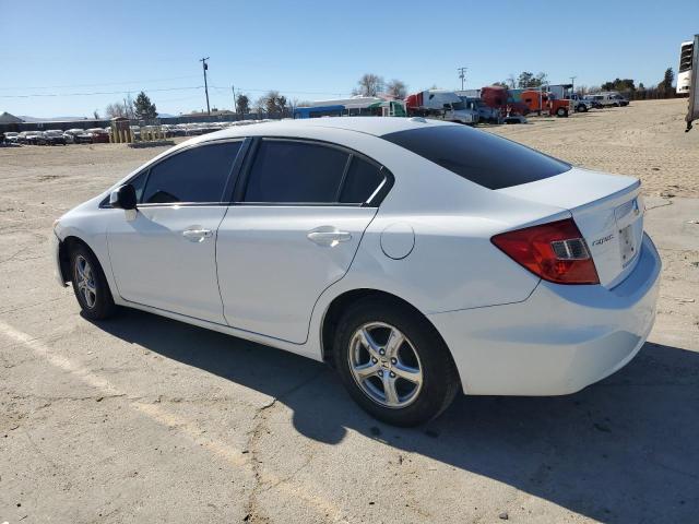 19XFB5F57CE001324 - 2012 HONDA CIVIC NATURAL GAS WHITE photo 2