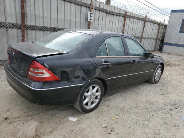 WDBRF61J54F551736 - 2004 MERCEDES-BENZ C 240 黑色 照片 3