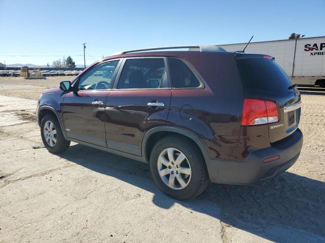 5XYKTDA24DG310367 - 2013 KIA SORENTO LX BURGUNDY photo 2