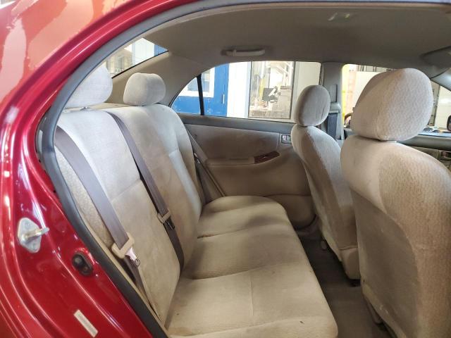 JTDBR32E632004135 - 2003 TOYOTA COROLLA CE RED photo 10