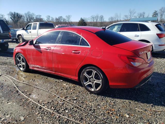 WDDSJ4EB7JN613279 - 2018 MERCEDES-BENZ CLA 250 RED photo 2