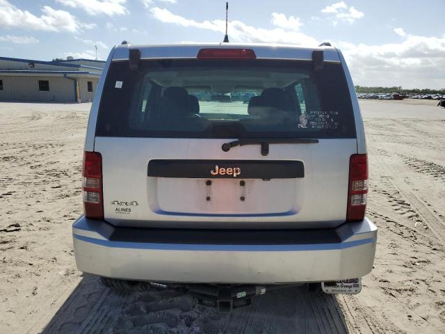 1C4PJMAKXCW109652 - 2012 JEEP LIBERTY SPORT SILVER photo 6