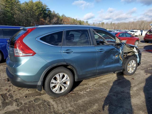 5J6RM4H77DL036495 - 2013 HONDA CR-V EXL BLUE photo 3