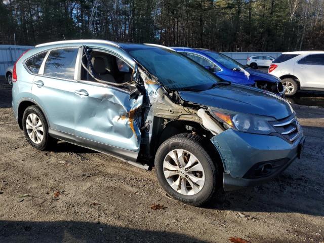 5J6RM4H77DL036495 - 2013 HONDA CR-V EXL BLUE photo 4