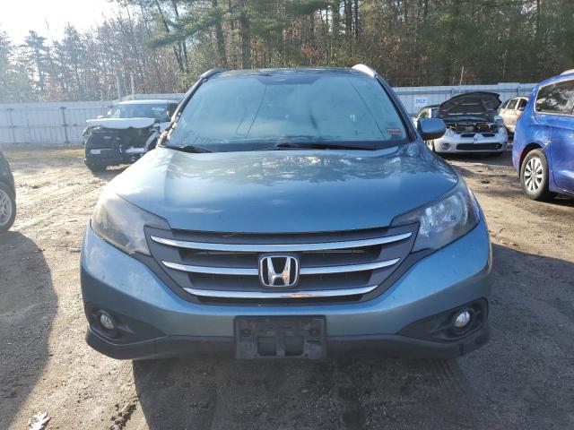 5J6RM4H77DL036495 - 2013 HONDA CR-V EXL BLUE photo 5