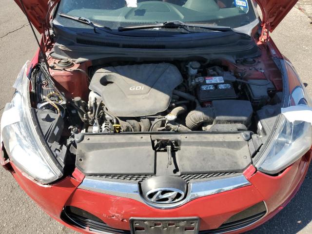 KMHTC6AD9CU060361 - 2012 HYUNDAI VELOSTER RED photo 11
