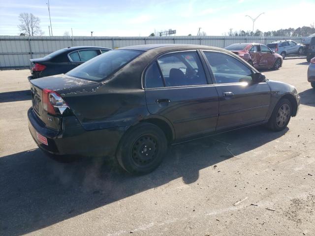 2HGES16543H583277 - 2003 HONDA CIVIC LX BLACK photo 3