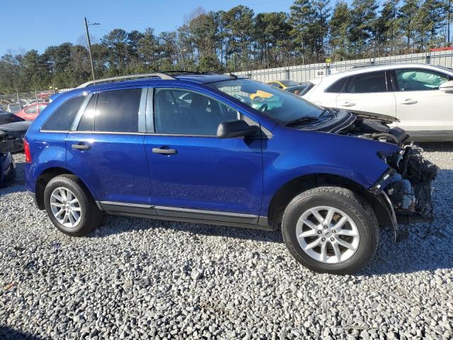 2FMDK3GC8EBB36777 - 2014 FORD EDGE SE BLUE photo 4