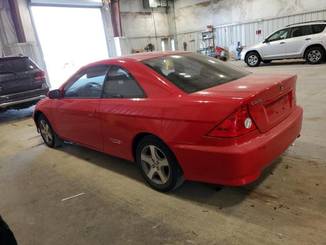 1HGEM22904L019090 - 2004 HONDA CIVIC EX RED photo 2