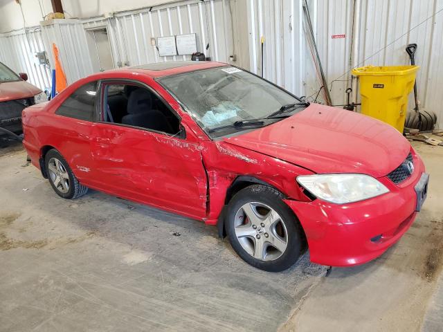 1HGEM22904L019090 - 2004 HONDA CIVIC EX RED photo 4