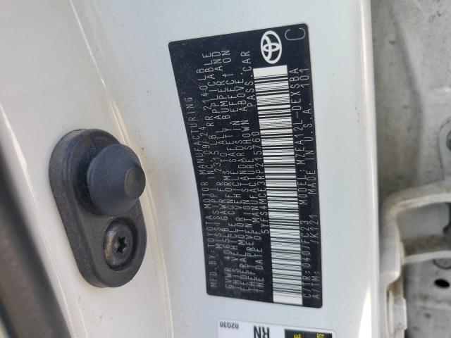 5YFS4MCE3RP215760 - 2024 TOYOTA COROLLA SE WHITE photo 12