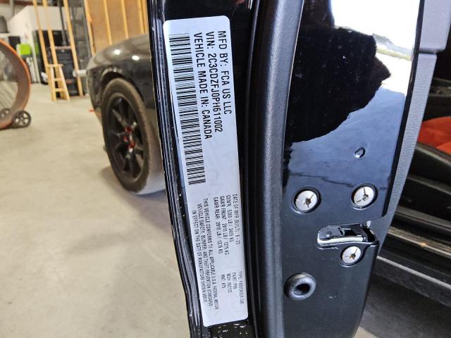 2C3CDZFJ0PH611002 - 2023 DODGE CHALLENGER R/T SCAT PACK BLACK photo 12