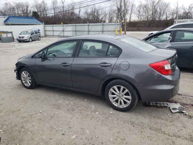 19XFB2F91CE041710 - 2012 HONDA CIVIC EXL ნაცრისფერი ფოტო 2