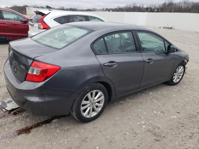 19XFB2F91CE041710 - 2012 HONDA CIVIC EXL GRAY photo 3