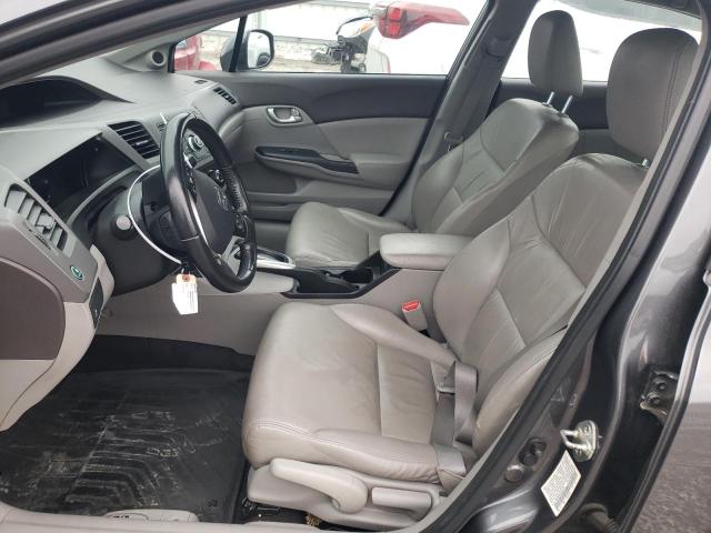 19XFB2F91CE041710 - 2012 HONDA CIVIC EXL ნაცრისფერი ფოტო 7