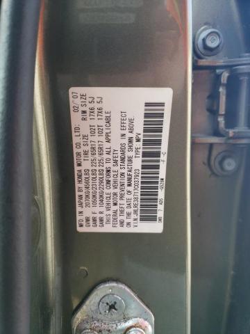 JHLRE38717C037923 - 2007 HONDA CR-V EXL GREEN photo 13
