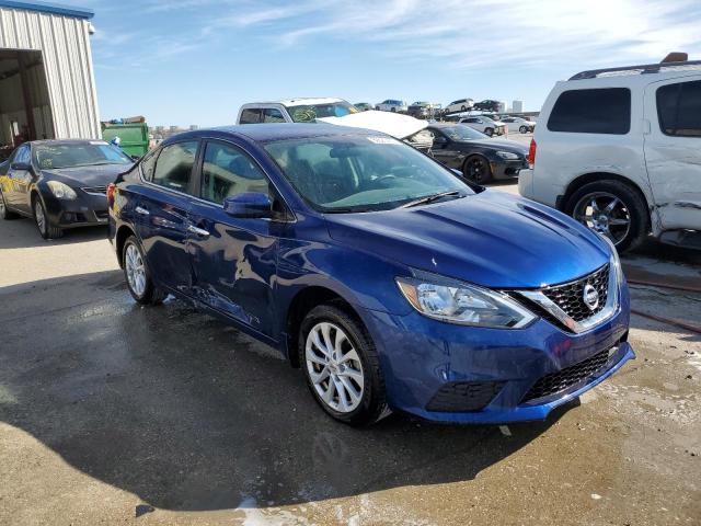 3N1AB7AP0KY424812 - 2019 NISSAN SENTRA S BLUE photo 4