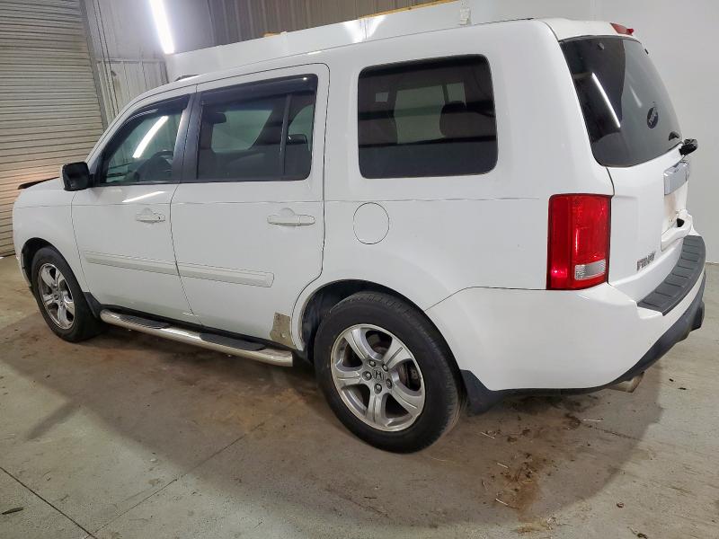 5FNYF3H66CB026992 - 2012 HONDA PILOT EXL WHITE photo 2