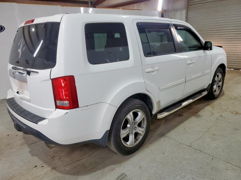 5FNYF3H66CB026992 - 2012 HONDA PILOT EXL WHITE photo 3