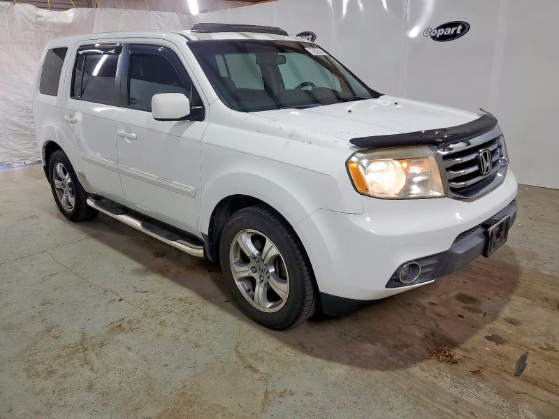 5FNYF3H66CB026992 - 2012 HONDA PILOT EXL WHITE photo 4