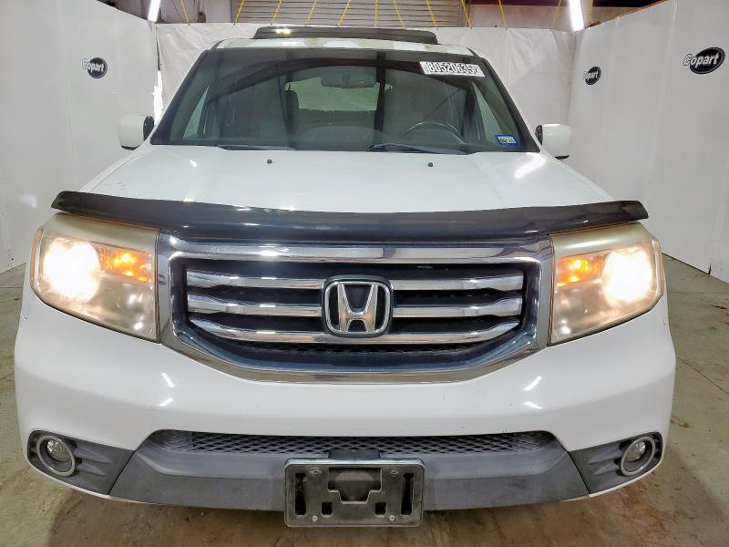 5FNYF3H66CB026992 - 2012 HONDA PILOT EXL WHITE photo 5
