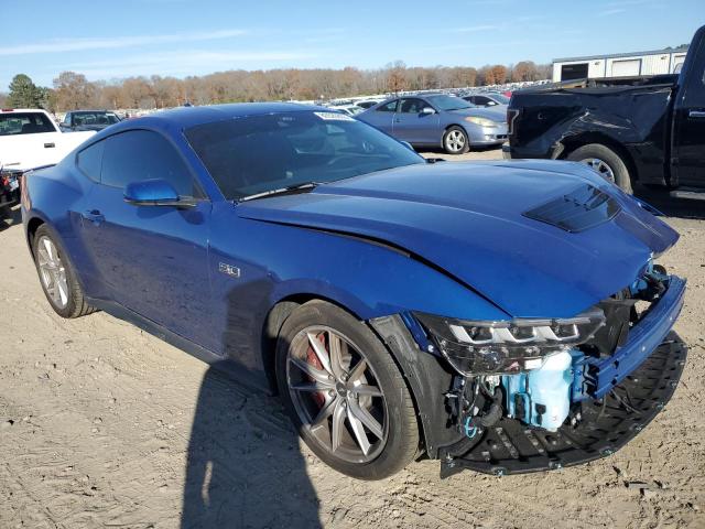 1FA6P8CF1R5402071 - 2024 FORD MUSTANG GT BLUE photo 4