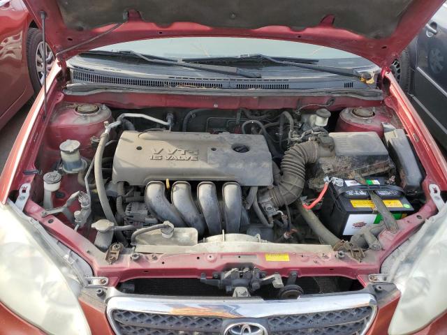 JTDBR32E860098485 - 2006 TOYOTA COROLLA CE RED photo 11