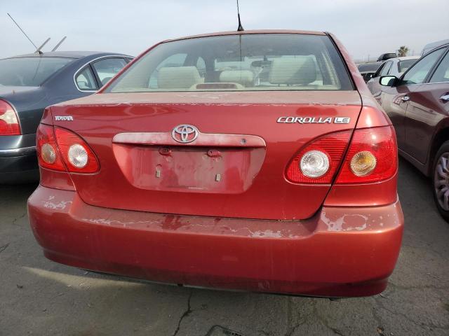 JTDBR32E860098485 - 2006 TOYOTA COROLLA CE RED photo 6