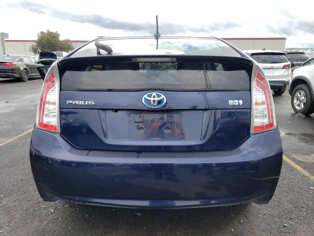 JTDKN3DU6F0428012 - 2015 TOYOTA PRIUS BLUE photo 6