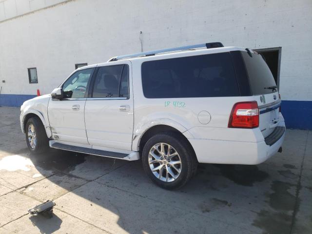 1FMJK2AT4GEF50278 - 2016 FORD EXPEDITION EL LIMITED WHITE photo 2