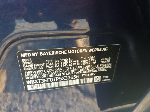 WBX73EF07P5X33656 - 2023 BMW X1 XDRIVE28I ლურჯი ფოტო 12