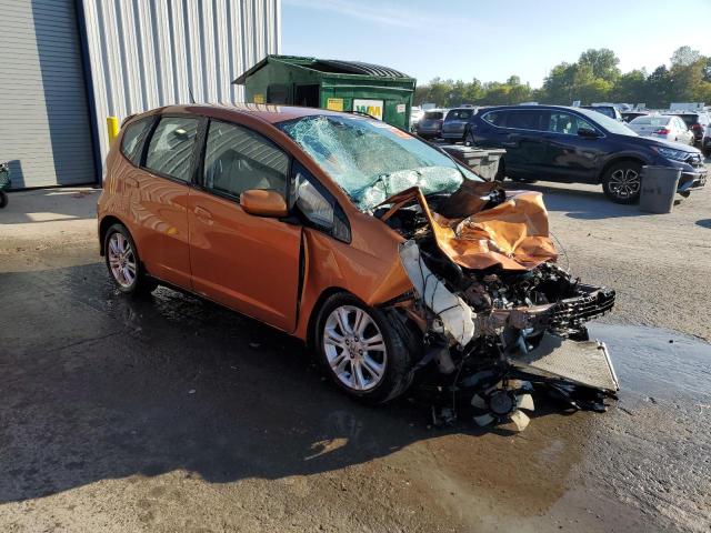 JHMGE8H67AC020669 - 2010 HONDA FIT SPORT ORANGE photo 4