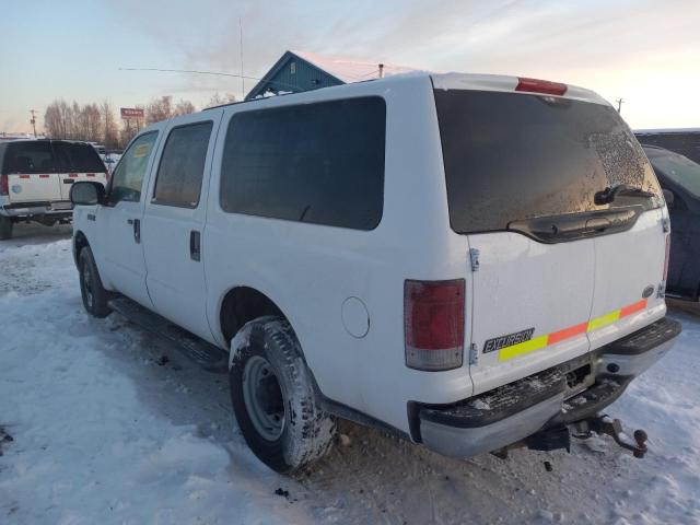 1FMSU41P75ED40803 - 2005 FORD EXCURSION XLT WHITE photo 2