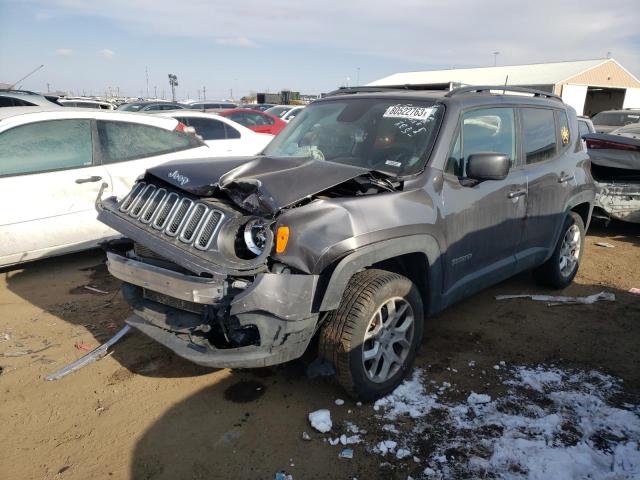 ZACCJBBB8JPH99753 - 2018 JEEP RENEGADE LATITUDE GRAY photo 1