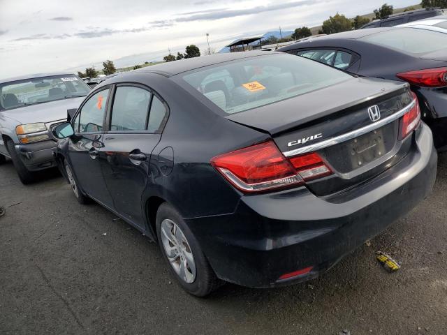 19XFB2F53EE242332 - 2014 HONDA CIVIC LX BLACK photo 2